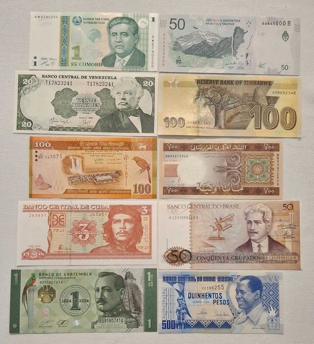 Lote de 10 notas novas