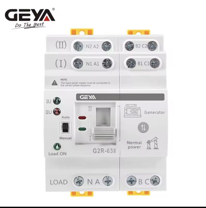 Введення резерву  АВР GEYA G2R  4P 63A   в наявності