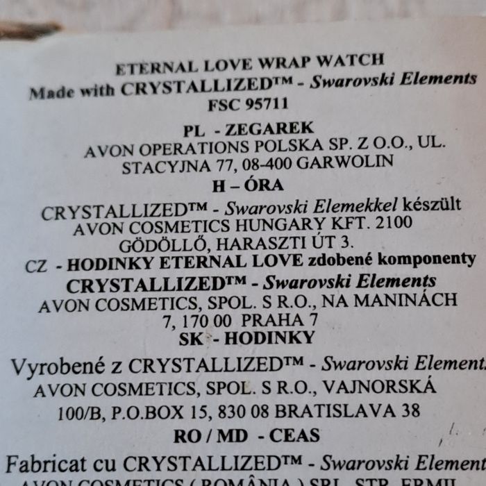 Nowy zegarek Avon