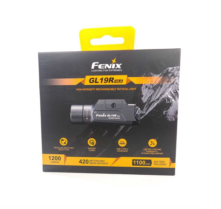 Fenix GL19R V2.0 Ліхтар до Пістолета (1200 Люмен) ГАРАНТІЯ 5 РОКІВ!