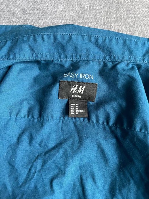 Рубашка H & M СИНЯ