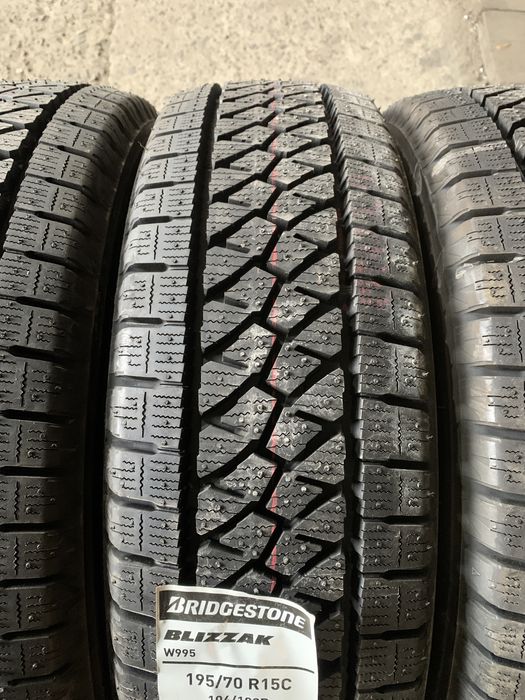 (6шт) нові 195/70R15C Bridgestone BLIZZAK W995 (104R) зимові шини