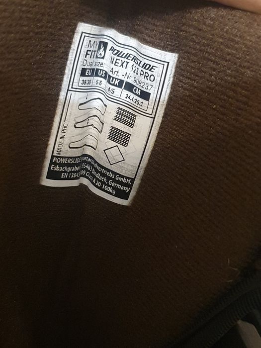 Powerslide Next 38/39 Pro 125 buty rolki liner Fat boy