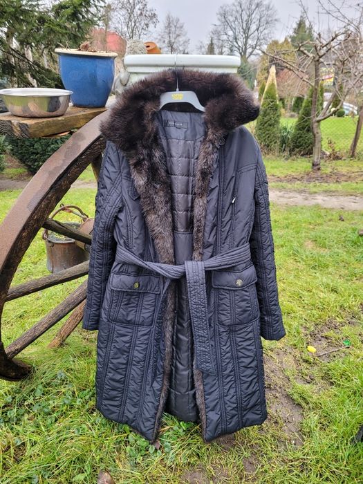 Zara pikowany lekki płaszcz roz M 38