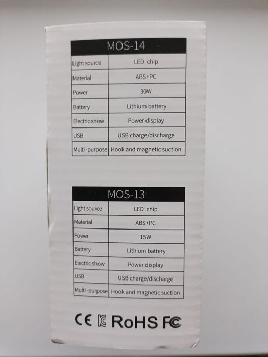 Фонарь Moslighting MOS 13Y 6600mah