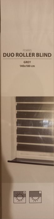 Roleta wewnetrzna dzień noc 140x180 nowa