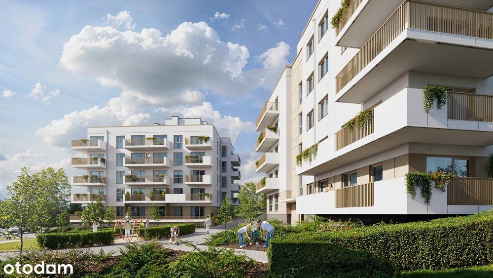 3 pokoje + garderoba | 61,79 m² | 2 balkony | Kątova Park