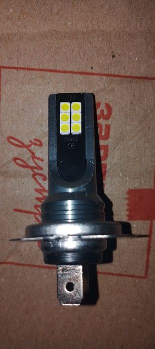 4 шт. H7 LED лампи для фар, дальнє або ближнє світло 6000K біле світло