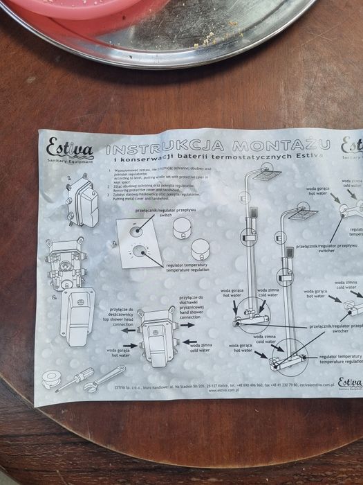 ESTIVA Zestaw Prysznicowy Natryskowy