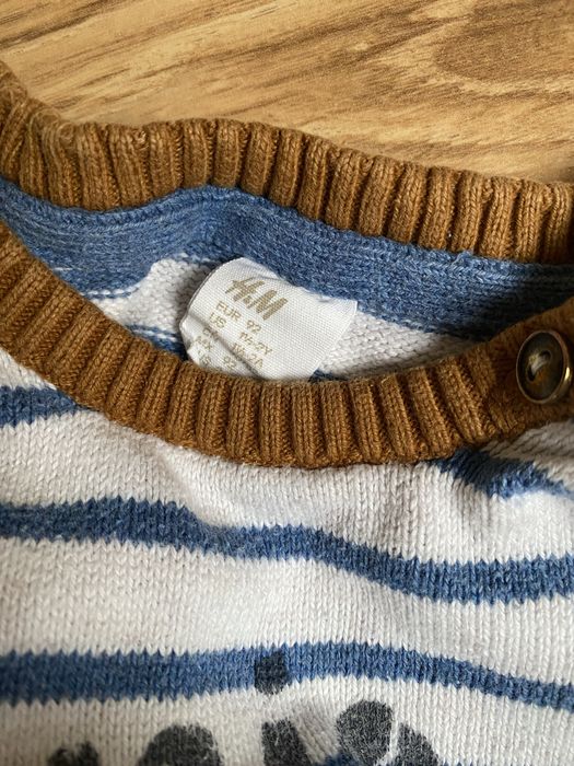 Sweter bawełniany H&M rozmiar 92