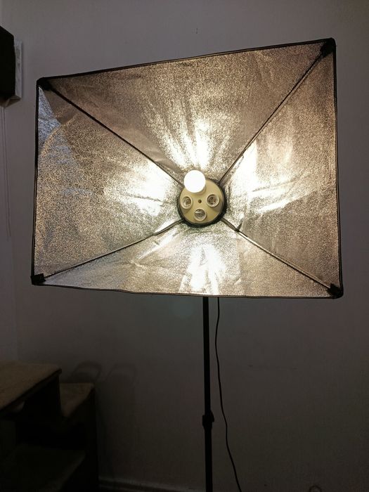 Softbox de fotografia com tripé ajustável – 173 cm