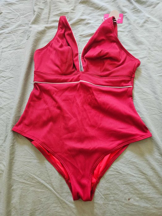 Curvy Kate Poolside Plunge Swimsuit Swimming Costume Red
