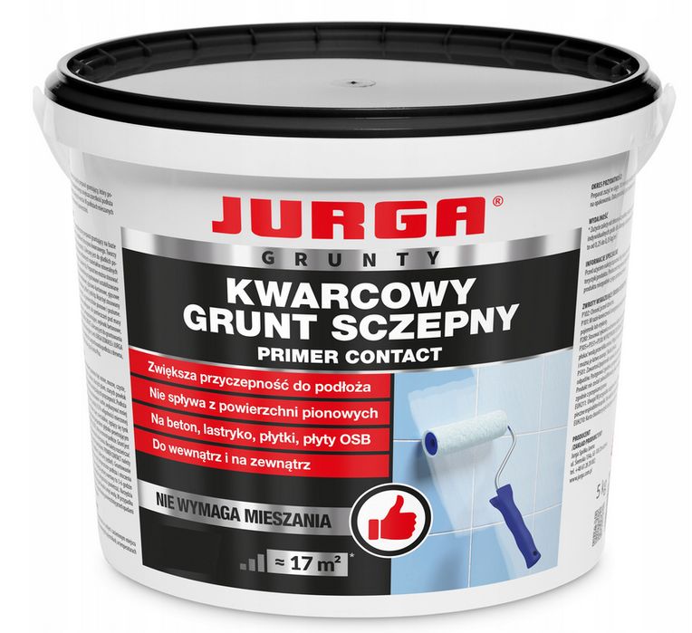 JURGA PRIMER CONTACT 4 kg Grunt Szczepny Kwarcowy Idealny Podkład pod