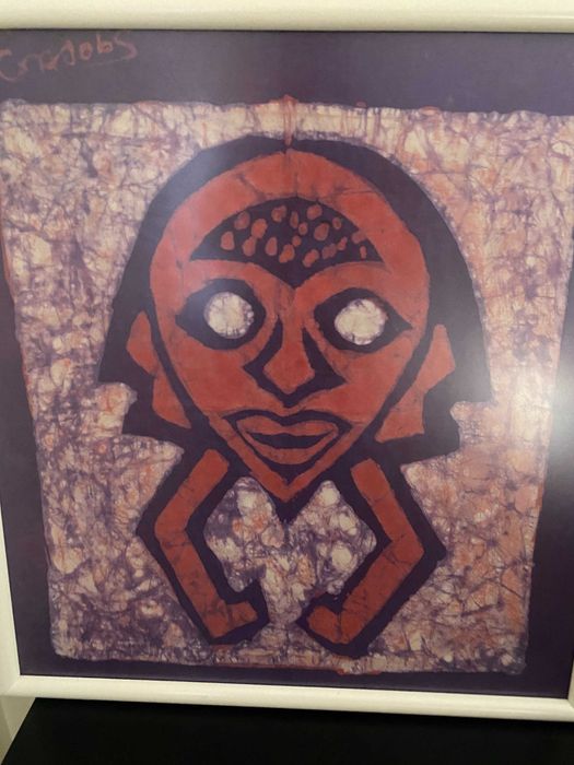 Tela batik africano 'Máscara'