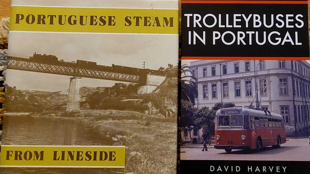 Comboio autocarro e trolley buses  dois livros  ilustradissimos