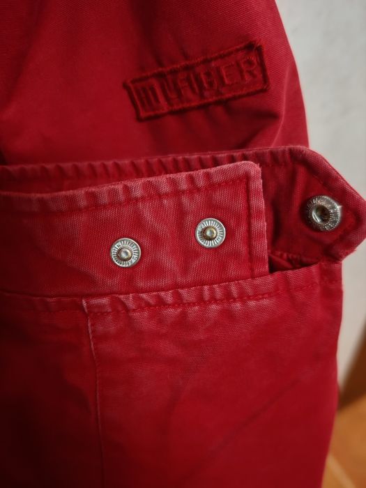 Blusão Tommy Hilfiger vermelho tipo Harrington