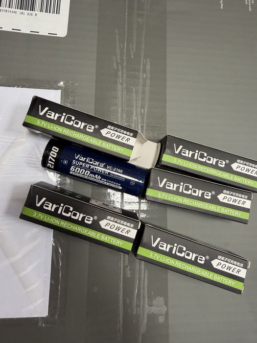 Ogniwa VariCore 21700 akumulatorki VC-2160, 6000 mAh