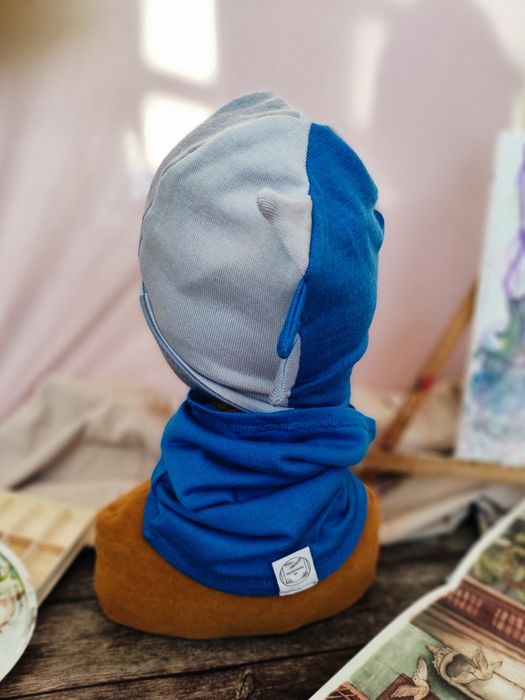 Czapka beanie, merino, dinozaur