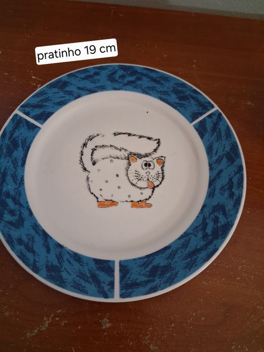 Caneca com prato "gato"