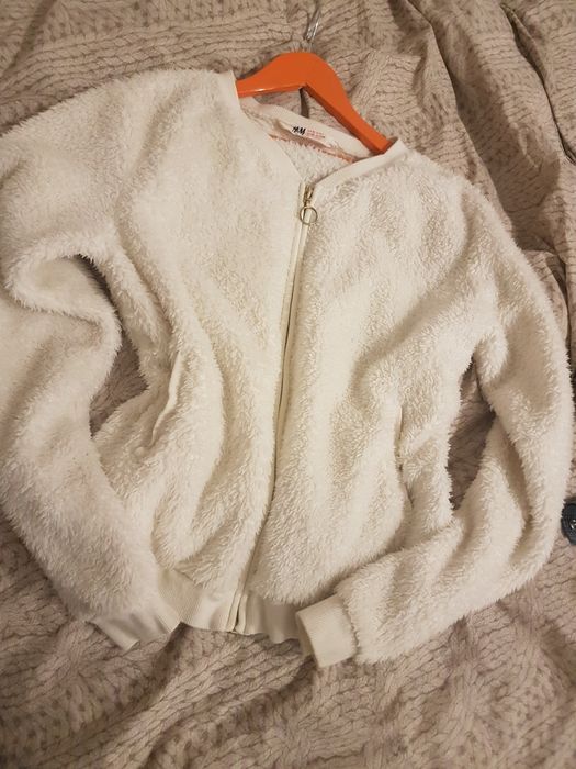H&M Futerko bomberka białe 170  14 lat