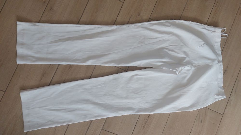Spodnie długie białe bonprix collection 42