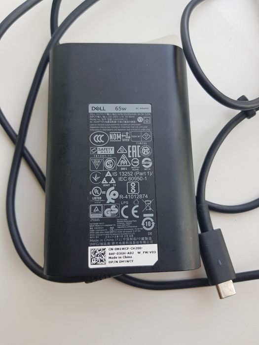 Блок живлення для ноутбука Dell 65W (5V/9V/15V/20V - 3A/3A/3A/3.25A Ty