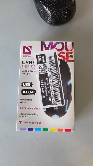 Fajna Myszka na USB Defender MB-560L 1600dpi podświetlenie LED 7 kolorów