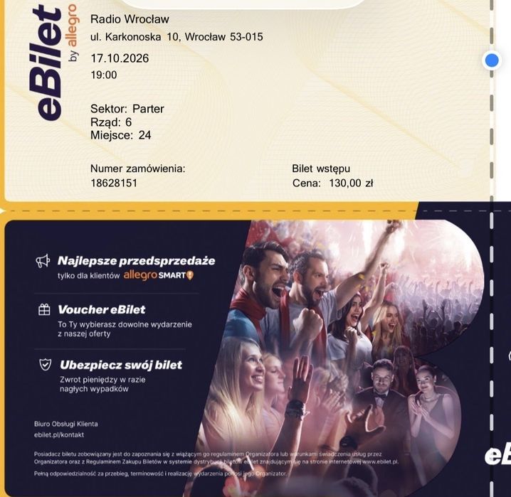 Sprzedam 2 BILETY na koncert ELENI –Wrocław