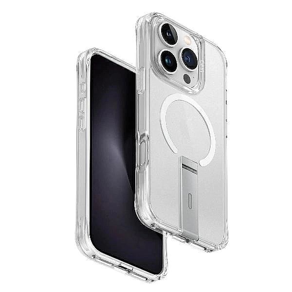 UNIQ etui Eleva with Vertica Stand iPhone 16 Pro 6.3" przeźroczysty/lu