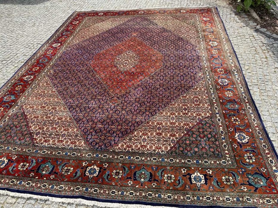 Kaszmirowy r.tkany dywan perski Bidjar 400x300 galeria 40 tyś