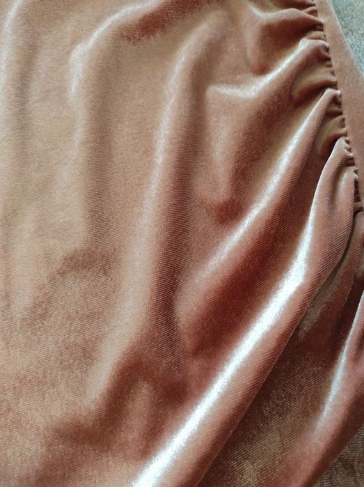 Welurowa sukienka h&m