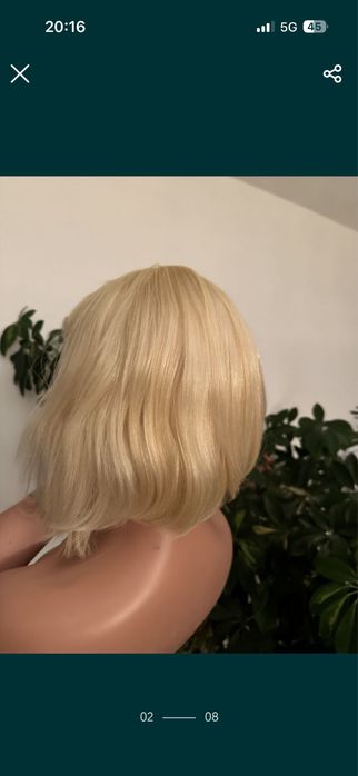 Peruka 100% wlosy naturalne ludzkie