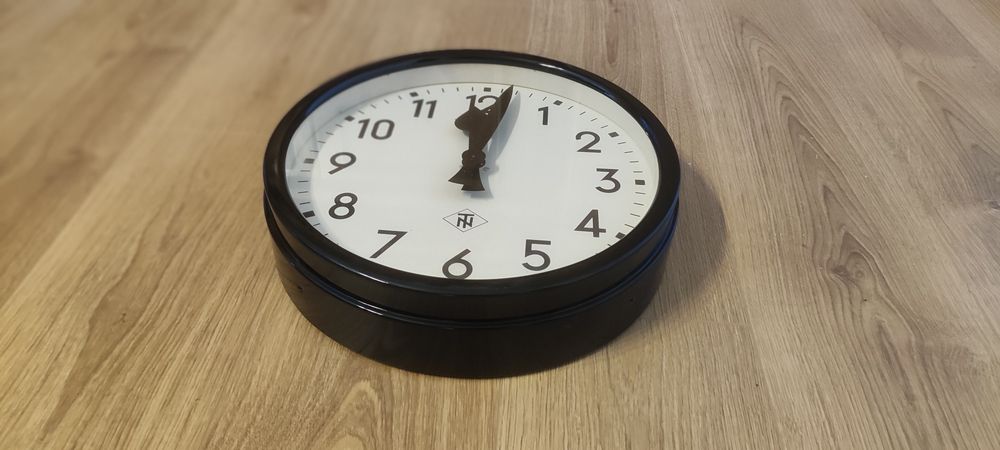 Zegar kolejowy Tele Norma lata 60