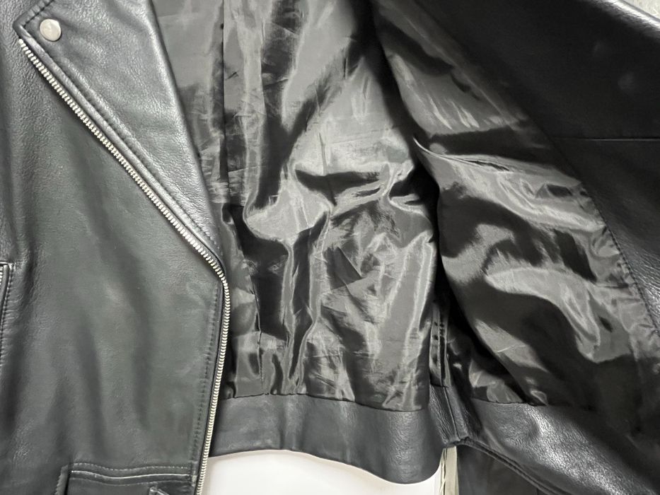 Шкіряна куртка Pinko 1G14YLY672BLACK, косуха чорна, кожанная куртка