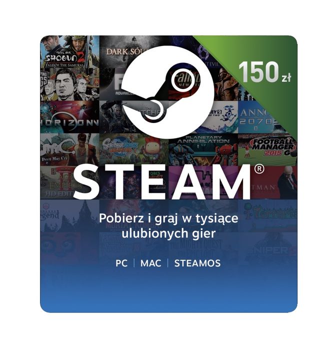Karta doładowująca do Steam 150zl