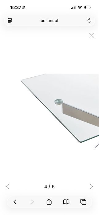 Mesa de jantar MARAMO Prateado 120 cm 70 cm