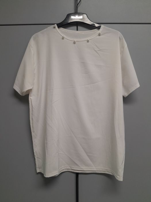 Bluzka z perłami rozmiar L