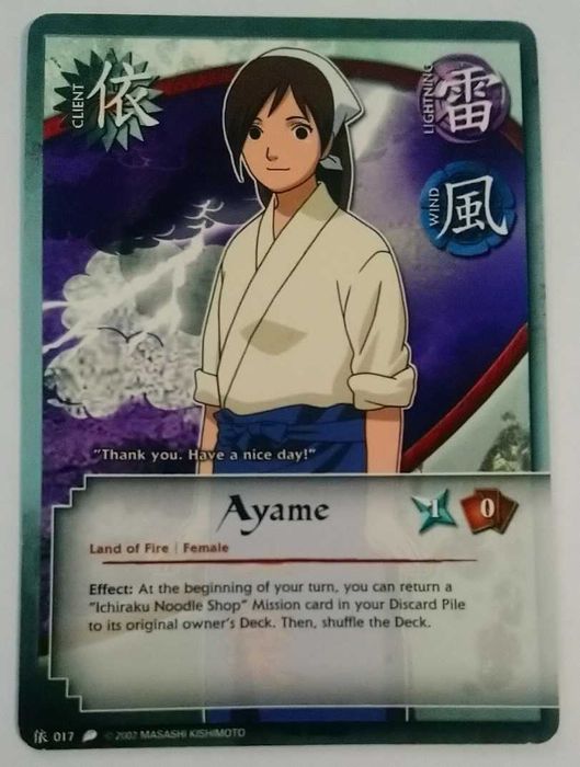 Karta Naruto CCG Client Ayame - C-017