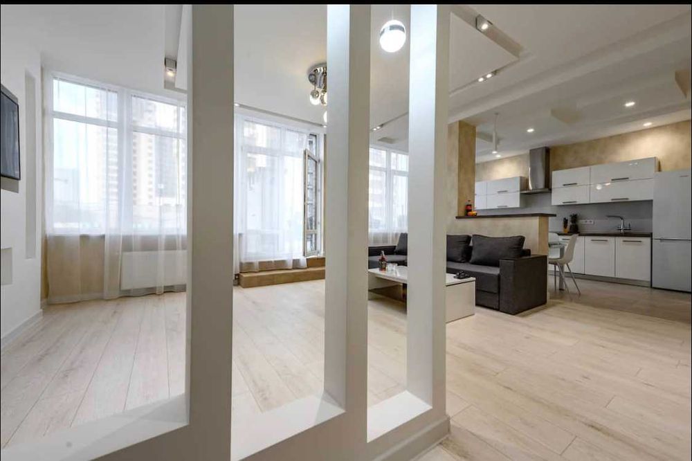 Квартира с двумя спальнями, просторной гостиной