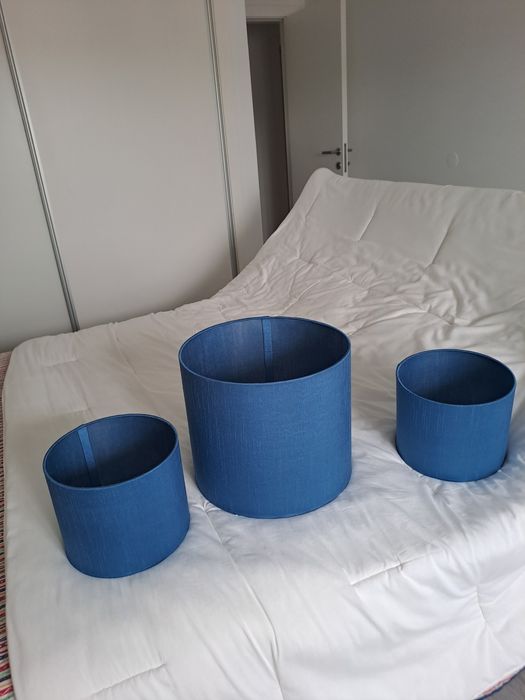 Conjunto de 3 Abajoures, ótima oportunidade