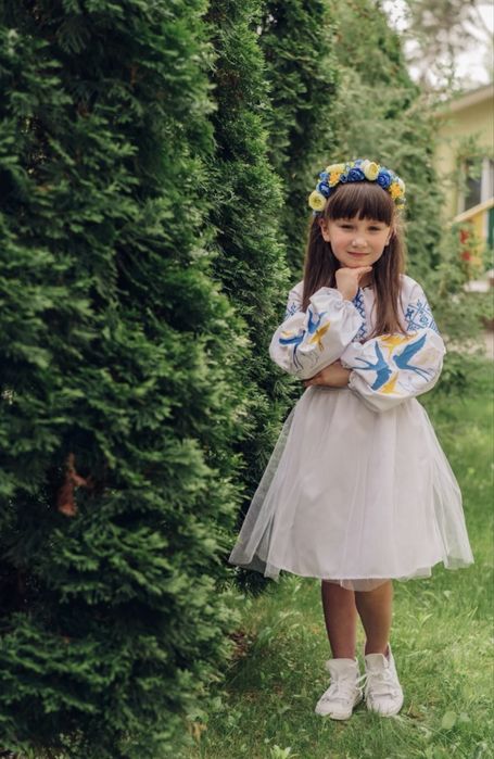 Сукня вишиванка на дівчинку 6-7 років 122 розмір