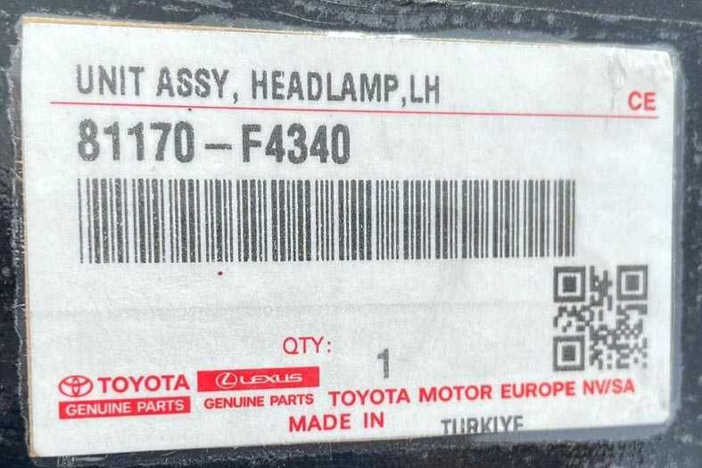 otica frontal ESQ toyota C-HR I . fase 1 - FULL LED