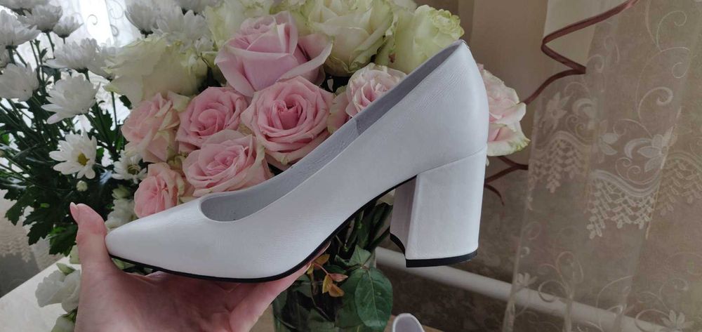 Туфлі весільні (шкіра)