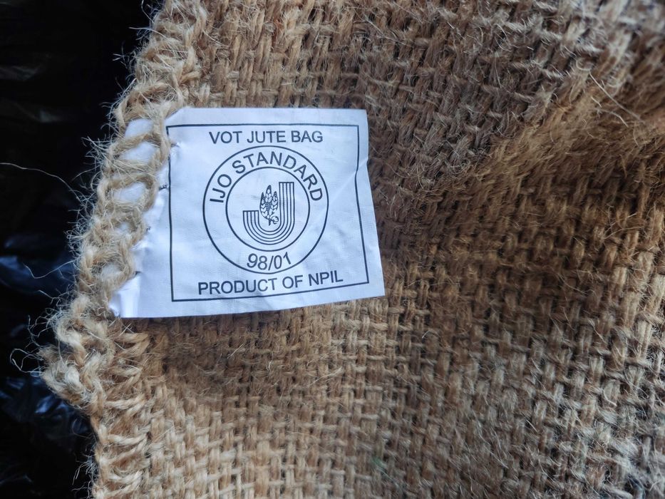Sacos de café de serapilheira juta natural