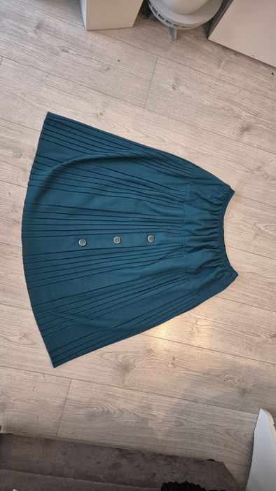 midi zielona spódnica plisowana rozm. L/XL