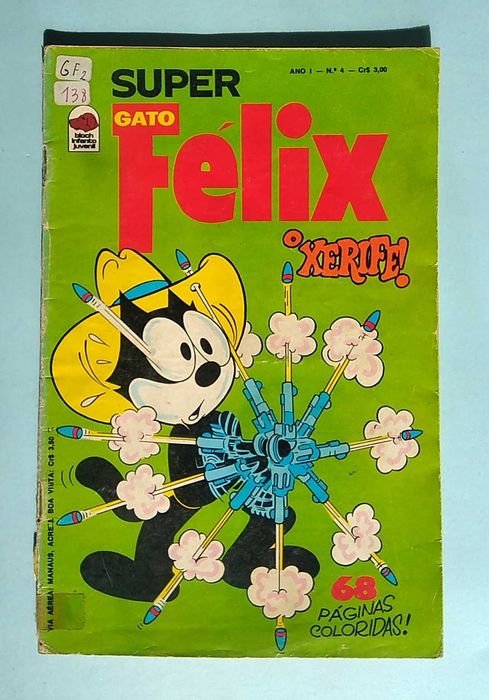 Super Gato Félix Nº 2 e 4 - Editora BLOCH - 2,50EUR cada