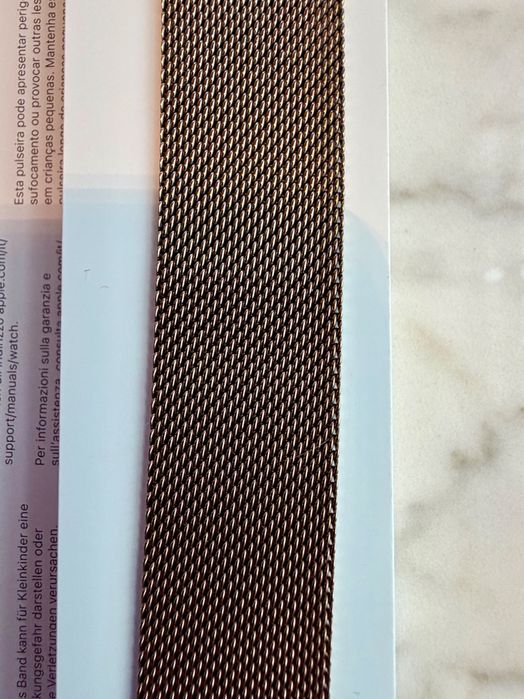 Bransoleta mediolańska w kolorze złotym do Apple Watch 42mm