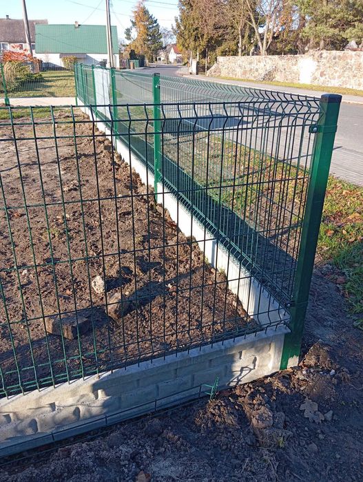 Panele Ogrodzeniowe + Słupki + Podmurówka | KOMPLET | MONTAŻ | 3D i 2D