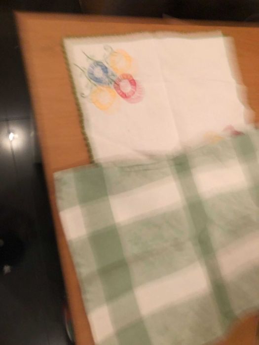 2 guardanapos de pano colorids