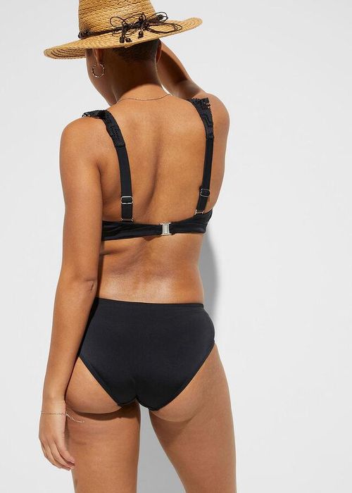 B.P.C biustonosz bikini czarne z falbaną 34.